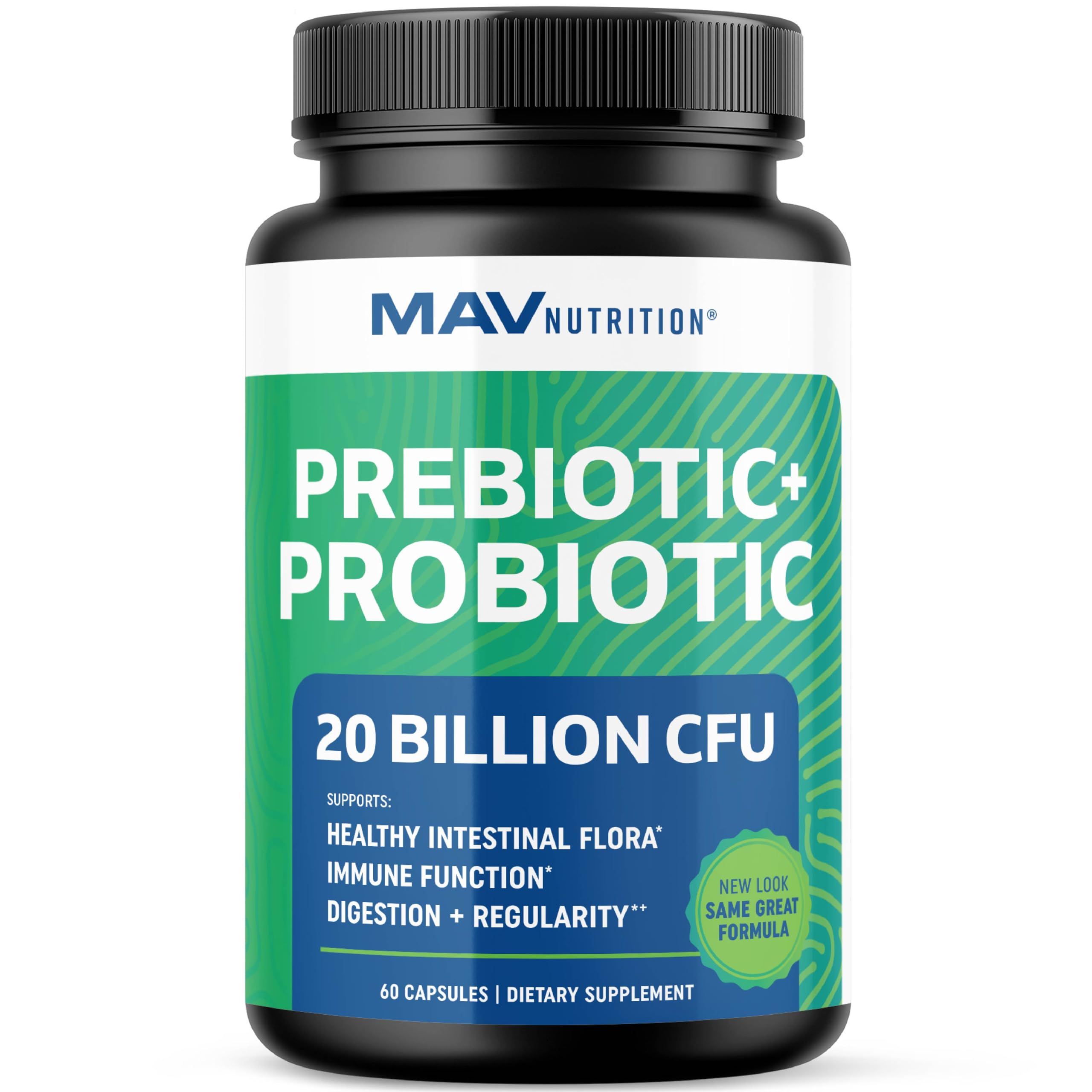 Suplemento Probiótico y Prebiótico Mav Nutrition 60 Cápsulas - Venta Internacional