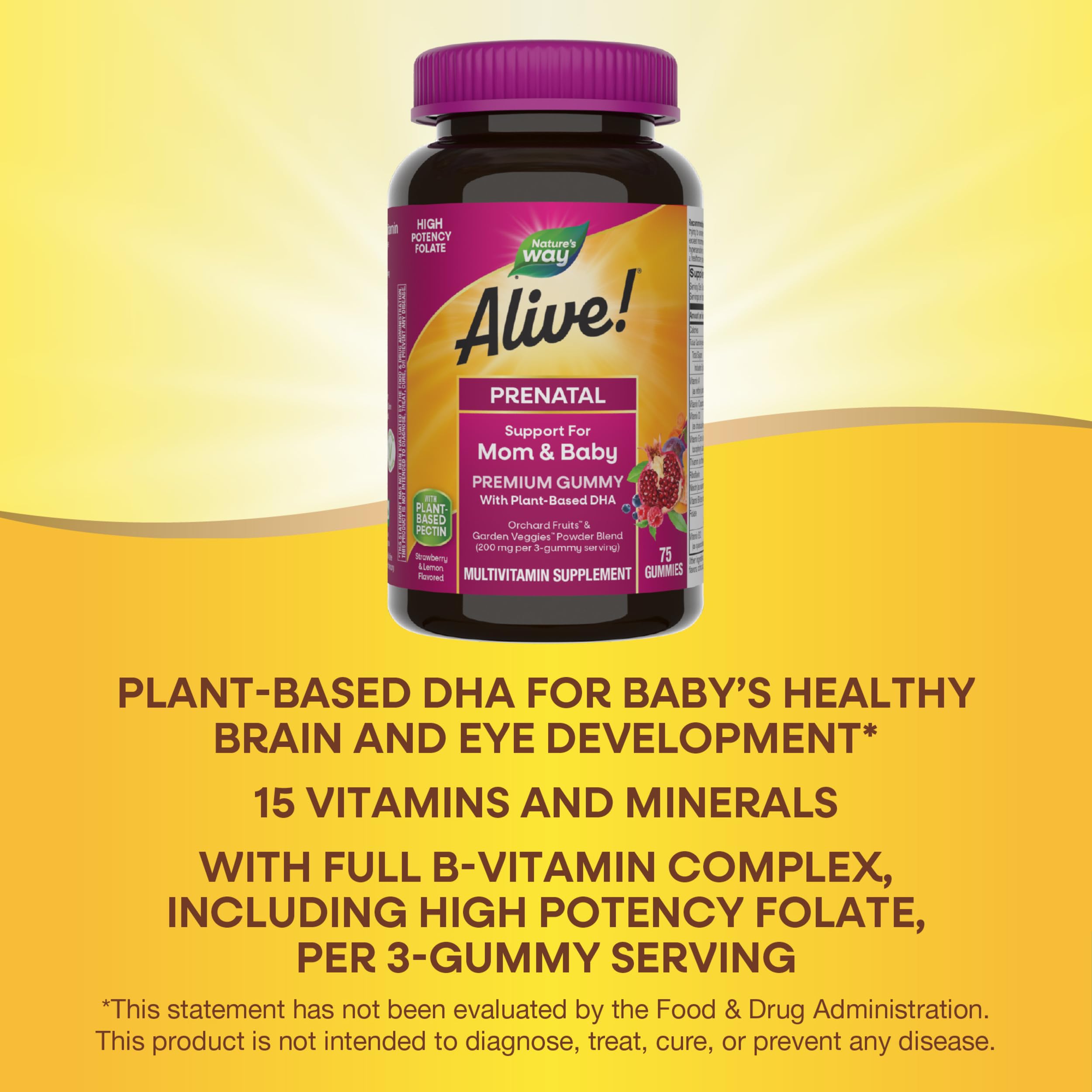 Foto 5 pulgar | Complementa Nature's Way Alive Prenatal Premium Gummy 75 - Venta Internacional
