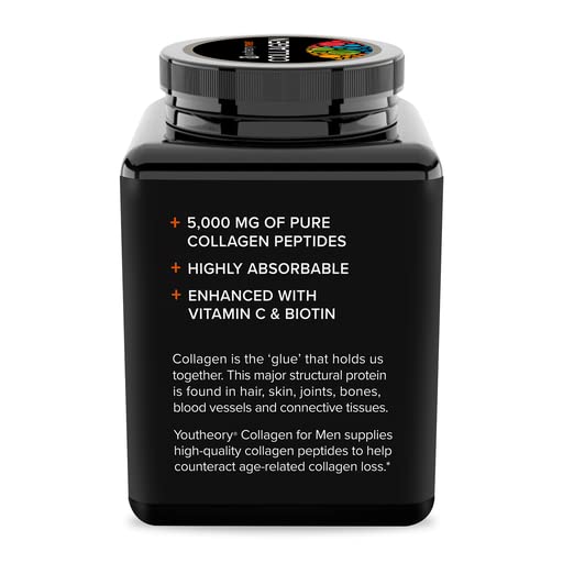 Foto 4 pulgar | Suplemento Youtheory Colágeno Avanzado para Hombre Con Biotina 390 G - Venta Internacional