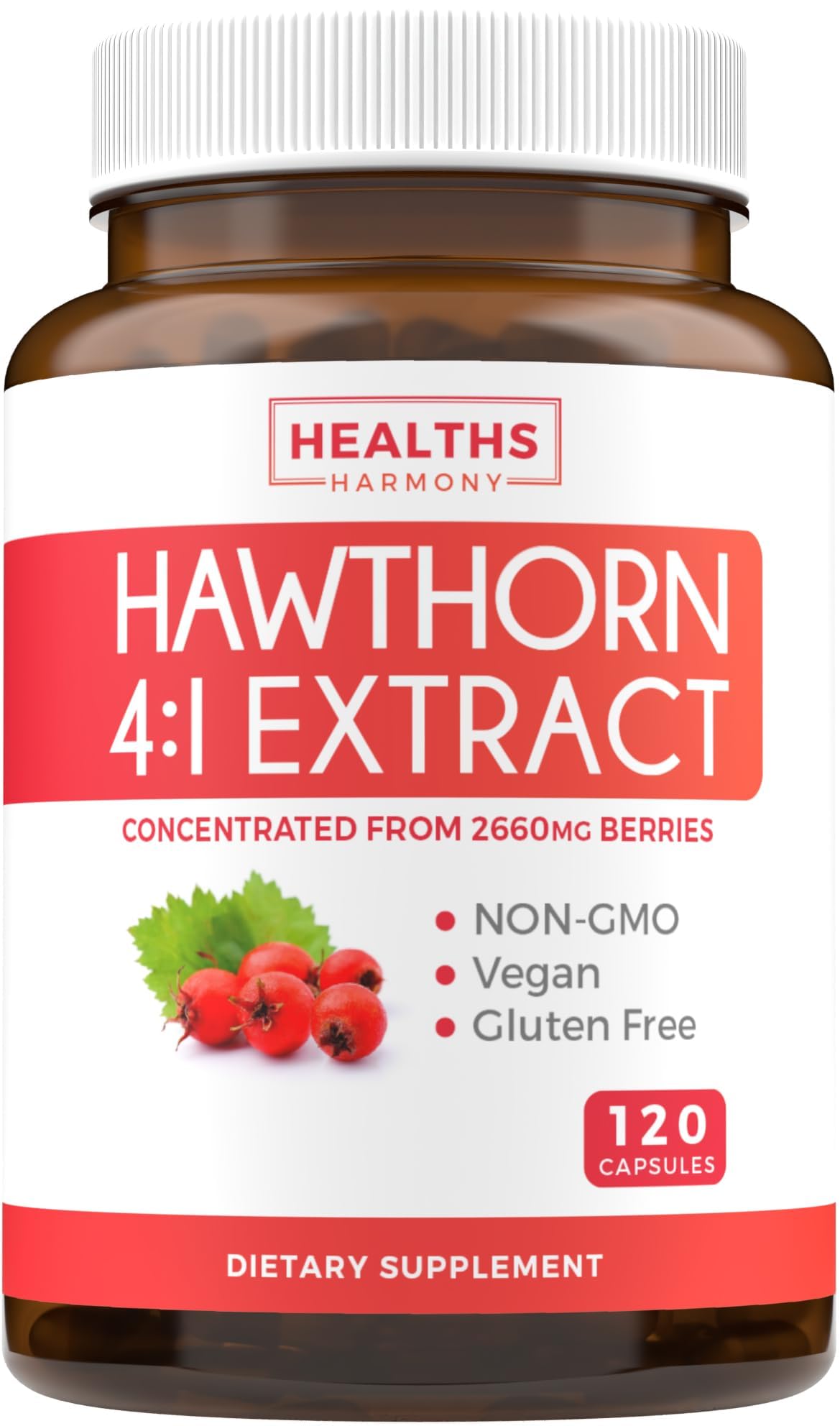 Foto 1 | Cápsulas De Extracto De Bayas De Espino Blanco Supplement Healths Harmony - Venta Internacional
