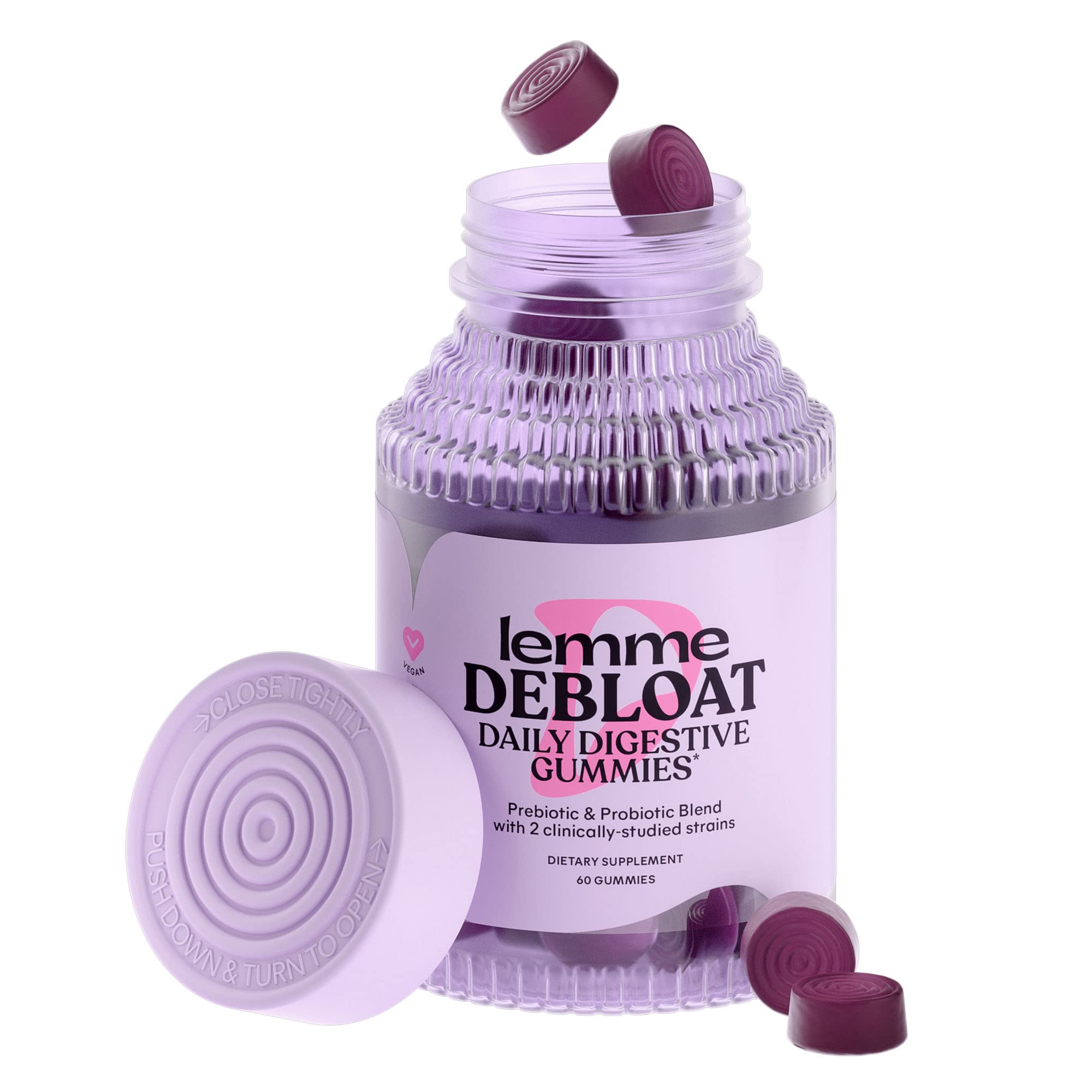 Foto 2 pulgar | Gomitas Lemme Debloat Digestivas y Salud Intestinal 60 Gomitas - Venta Internacional