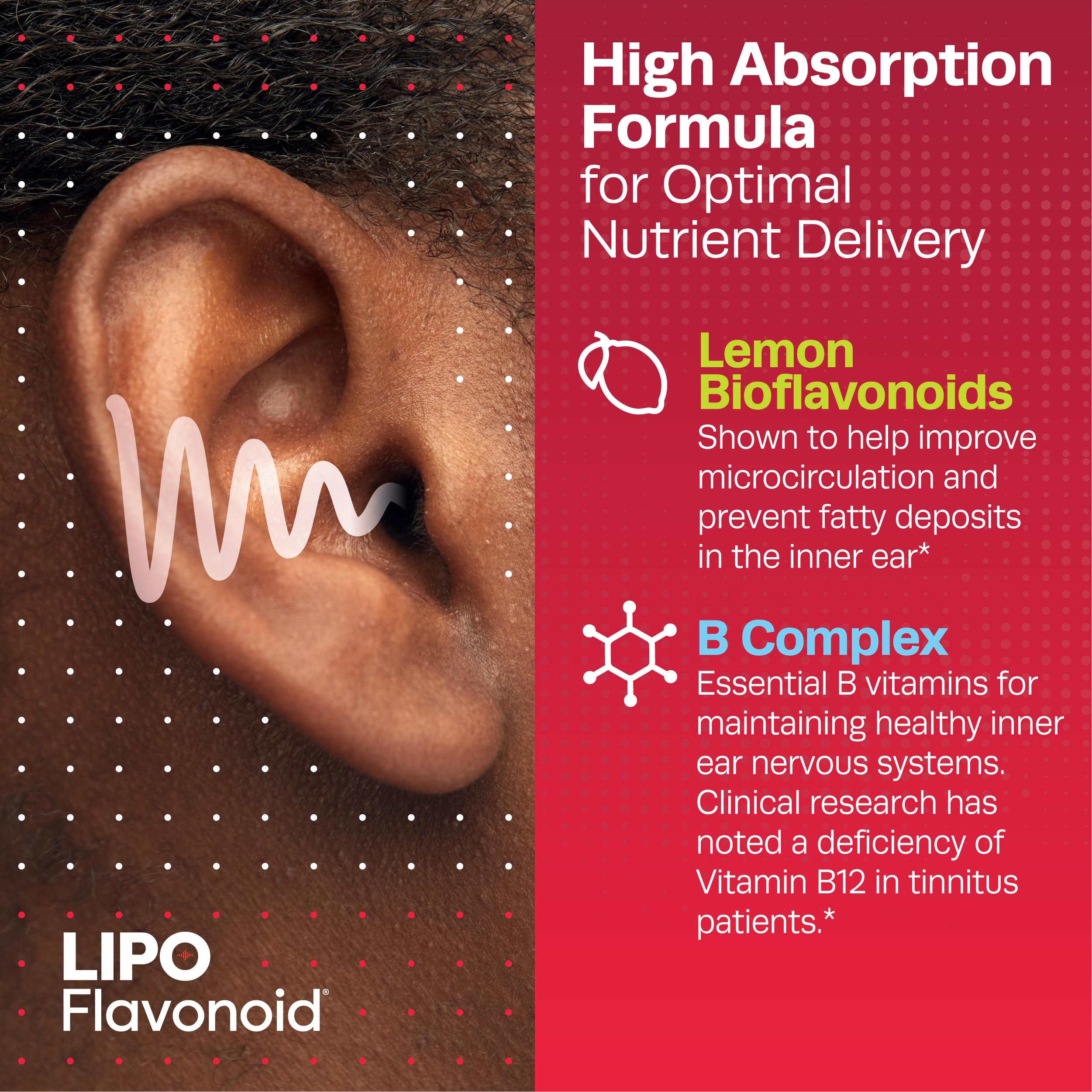 Foto 2 | Suplemento Lipo-flavonoid Plus Tinitus Relief 100 Comprimidos - Venta Internacional
