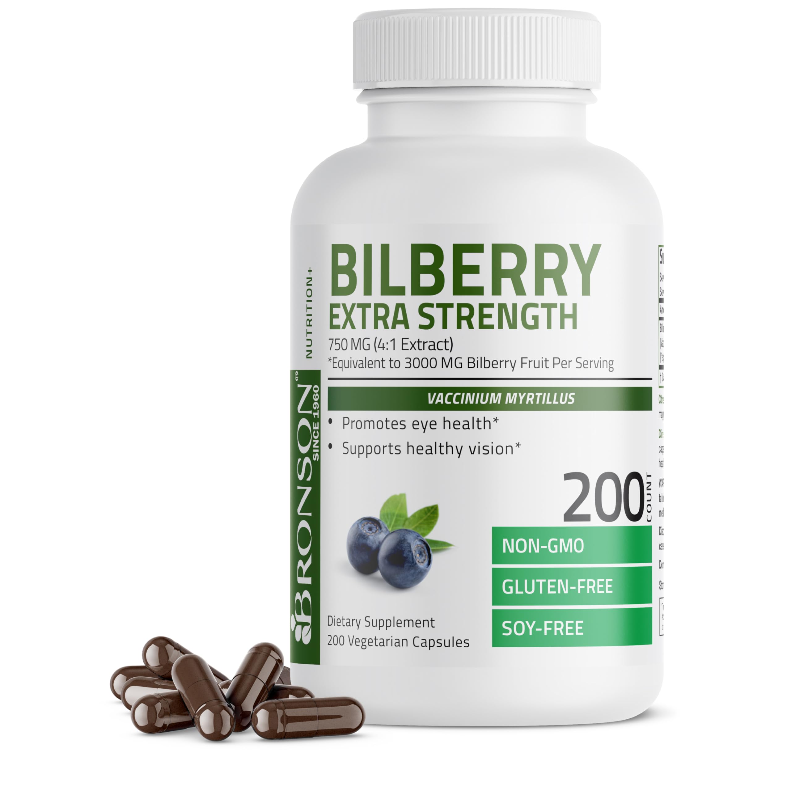 Foto 2 pulgar | Suplemento Bronson Bilberry Extra Strength - Venta Internacional