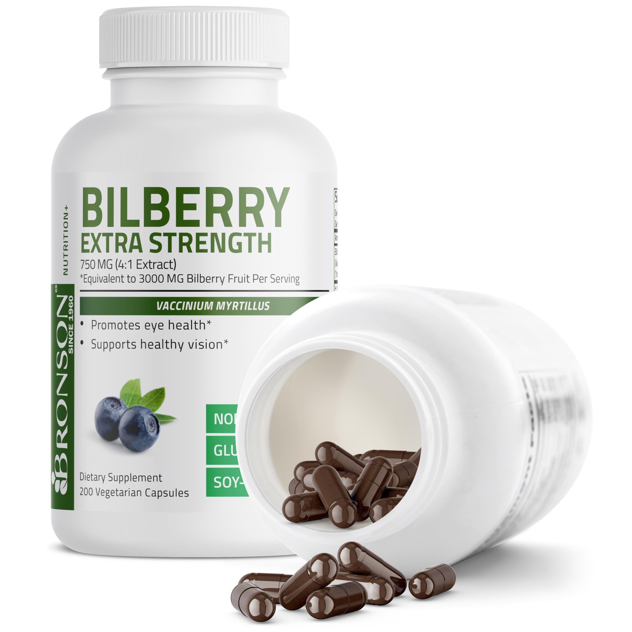 Foto 5 pulgar | Suplemento Bronson Bilberry Extra Strength - Venta Internacional