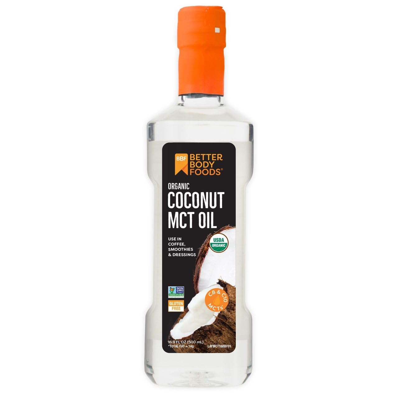 Foto 2 pulgar | Aceite Mct de Coco Better body Foods Orgánico Cetogénico Sin Gluten 500 Ml - Venta Internacional