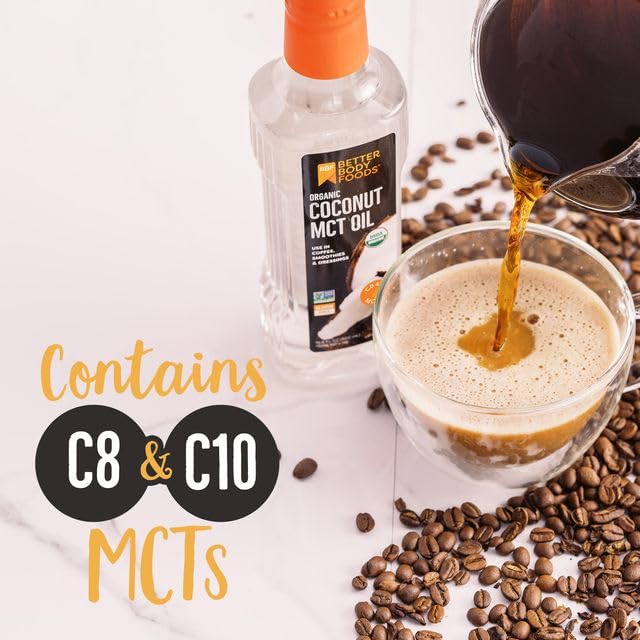 Foto 5 pulgar | Aceite Mct de Coco Better body Foods Orgánico Cetogénico Sin Gluten 500 Ml - Venta Internacional