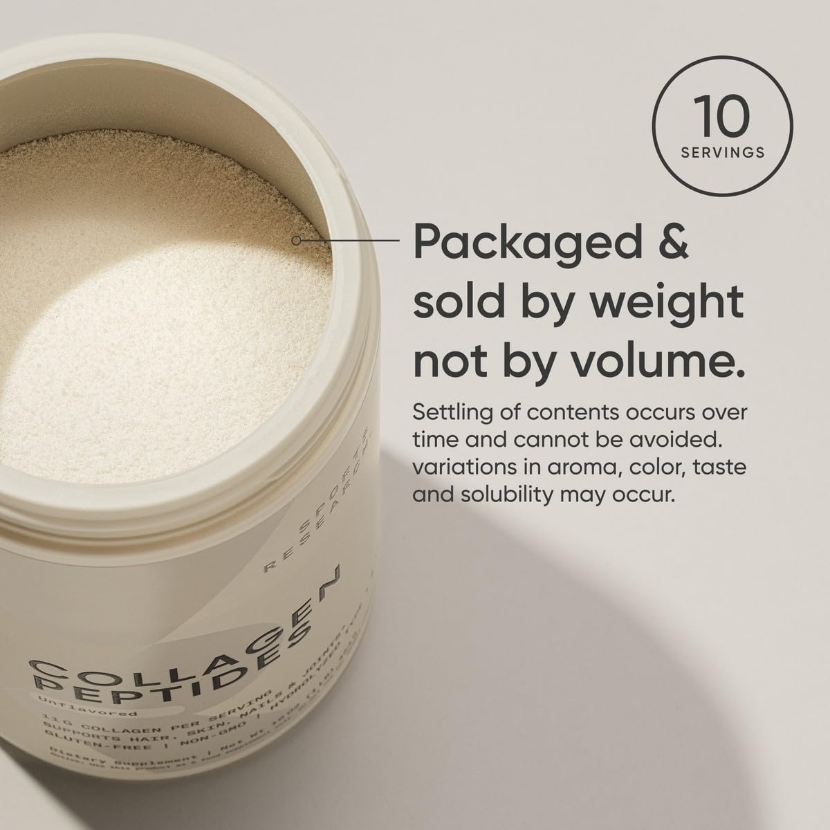 Foto 5 | Suplemento de Péptidos de Colágeno en Polvo Sports Research 110.6 g - Venta Internacional