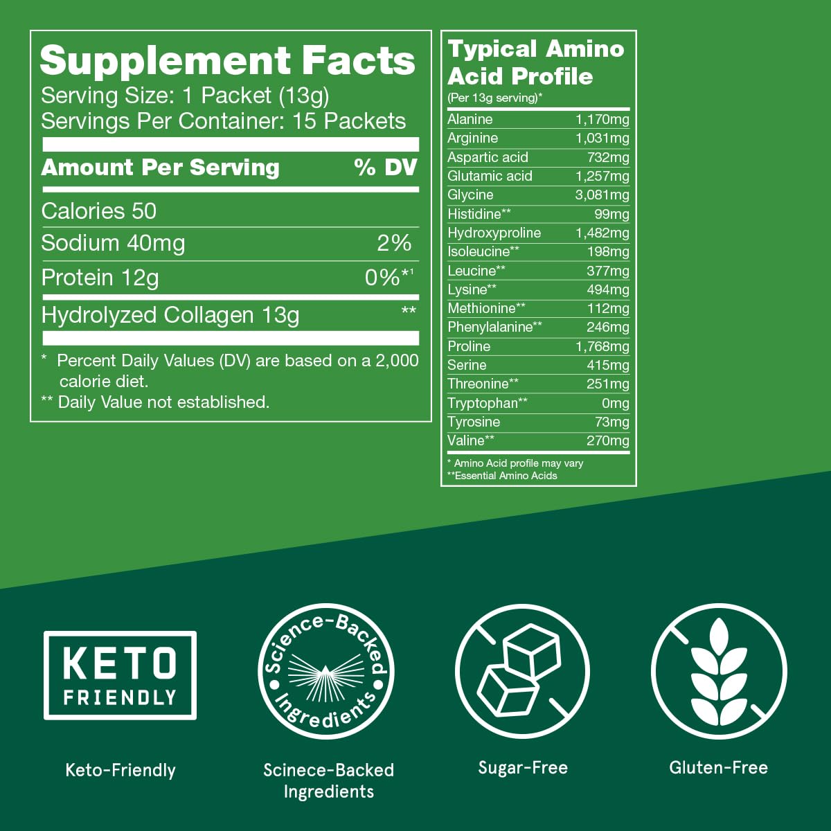 Foto 3 pulgar | Peptidos de Colágeno Bulletproof 15 Paquetes-Venta Internacional