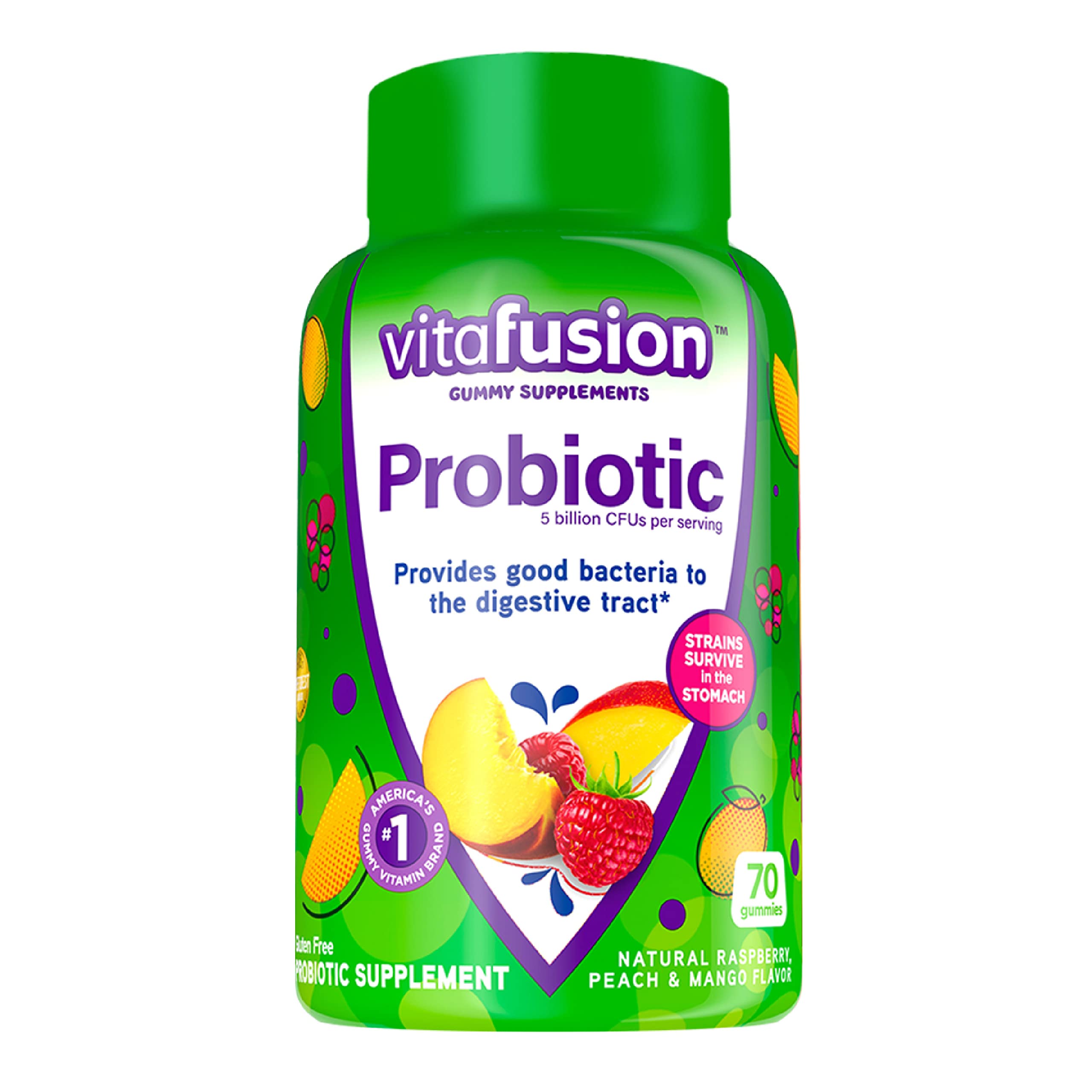 Foto 2 pulgar | Gominolas Probióticas Vitafusion Supplements 70 Unidades Suministro para 35 Días - Venta Internacional