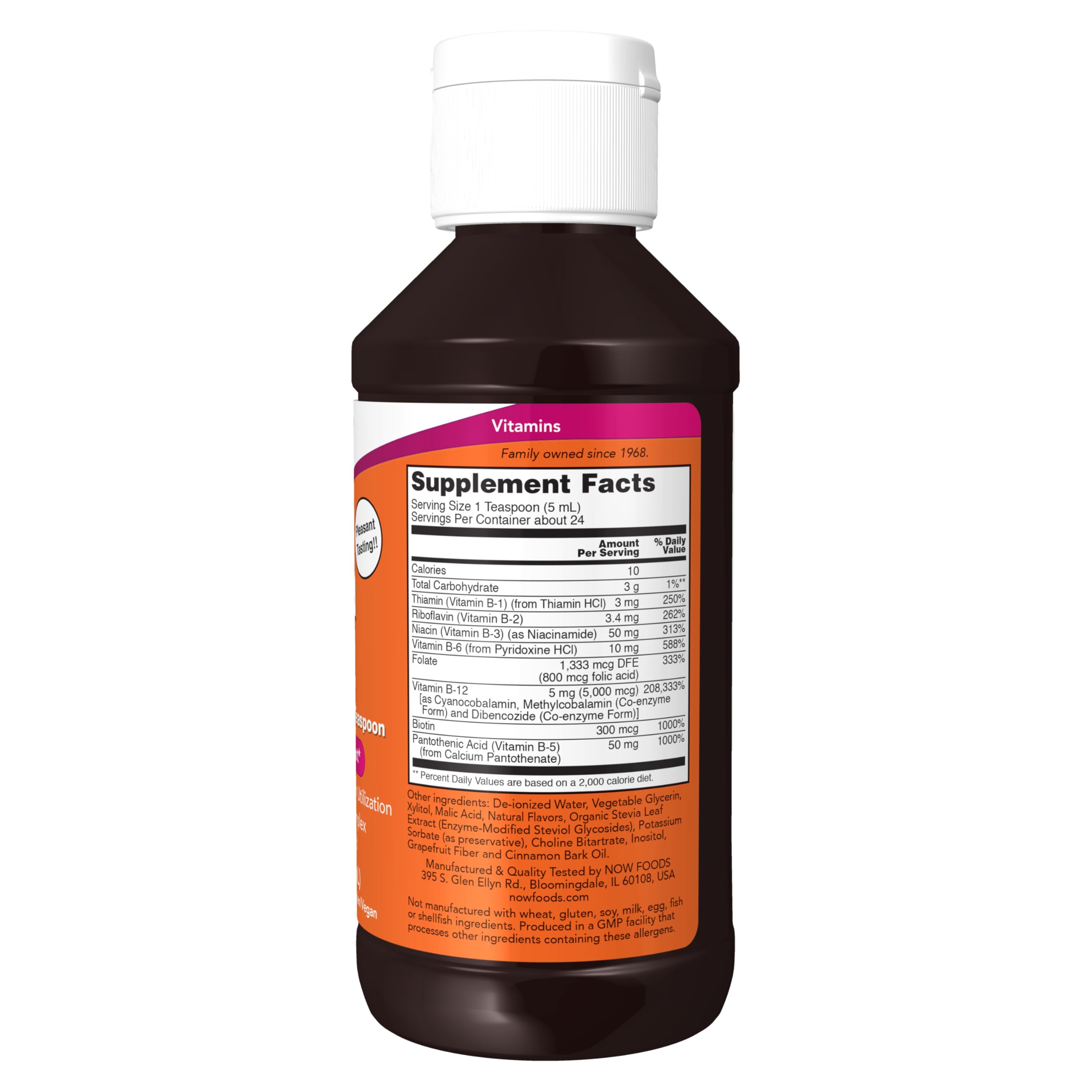 Foto 3 pulgar | Suplemento Líquido Now Ultra B-12 118 Ml con 800 Mcg de Ácido Fólico - Venta Internacional
