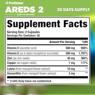 Foto 6 | Provisión de Vitaminas para Ojos Areds 2 Enhance Vision 60 Cápsulas - Venta Internacional