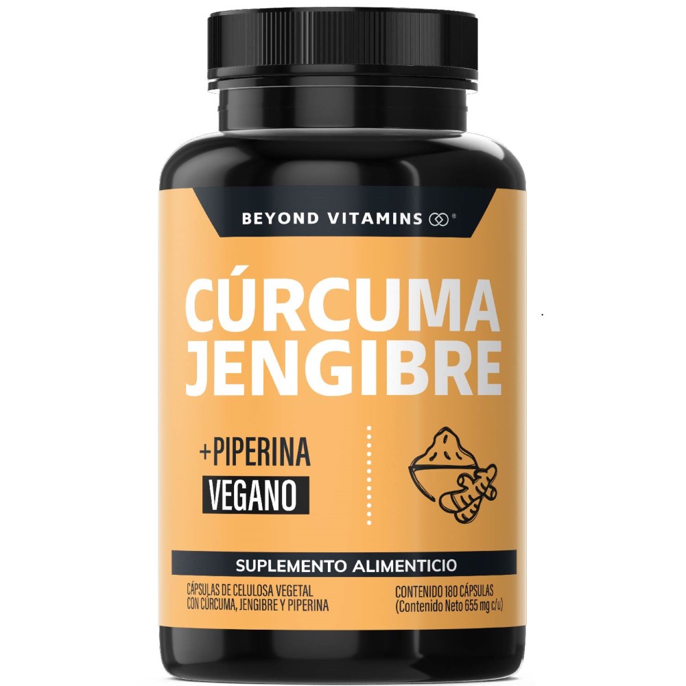 Foto 2 pulgar | Suplemento Alimenticio Beyond Vitamins  Cúrcuma, Jengibre Con Pimienta Negra 180 Cápsulas