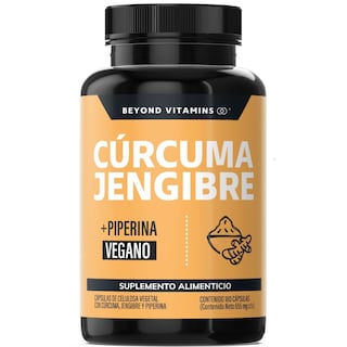 Foto 1 | Suplemento Alimenticio Beyond Vitamins Cúrcuma, Jengibre Con Pimienta Negra 180 Cápsulas