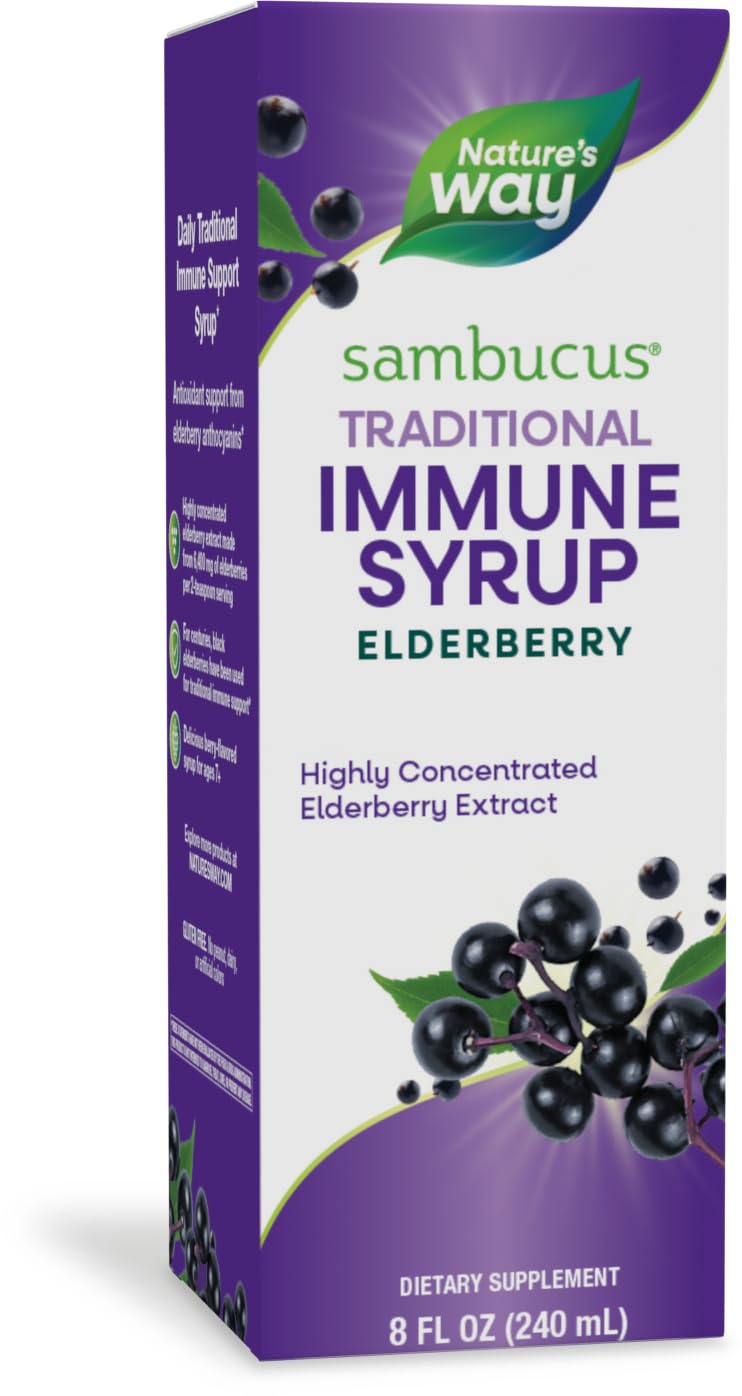 Foto 2 pulgar | Sirope Nature's Way Para Sambucus Saúco Tradicional Inmune 240 Ml - Venta Internacional