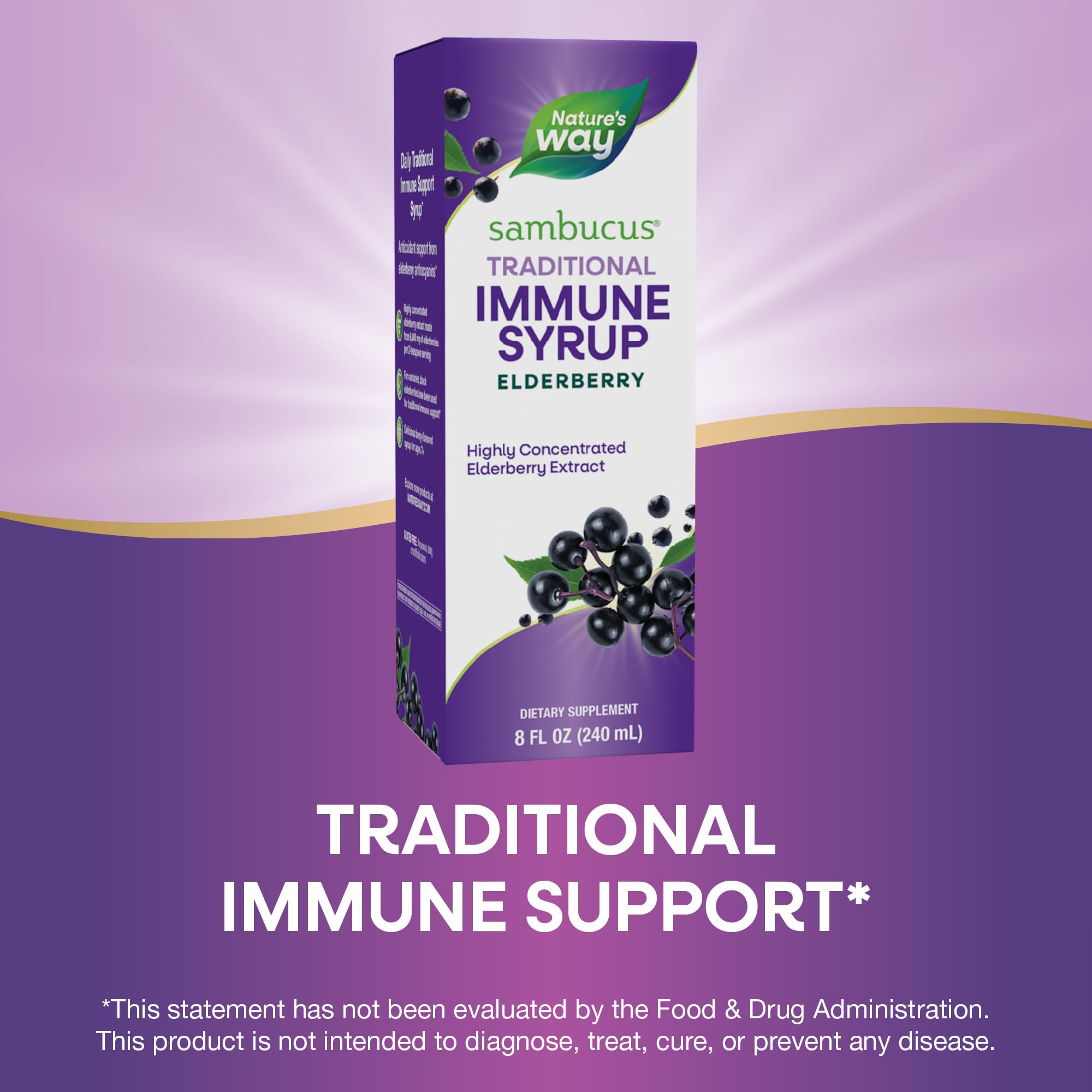 Foto 5 pulgar | Sirope Nature's Way Para Sambucus Saúco Tradicional Inmune 240 Ml - Venta Internacional