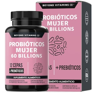 Foto 1 | Suplemento Alimenticio Probioticos Mujer 60 Billion + Prebióticos Beyond Vitamins 60 Cápsulas