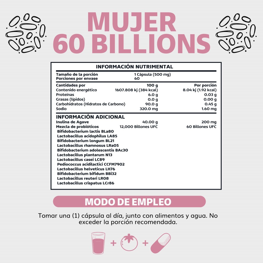 Foto 4 pulgar | Suplemento Alimenticio Probioticos Mujer 60 Billion + Prebióticos Beyond Vitamins 60 Cápsulas