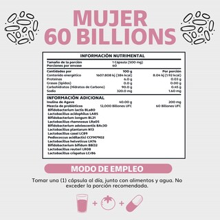 Foto 3 | Suplemento Alimenticio Probioticos Mujer 60 Billion + Prebióticos Beyond Vitamins 60 Cápsulas