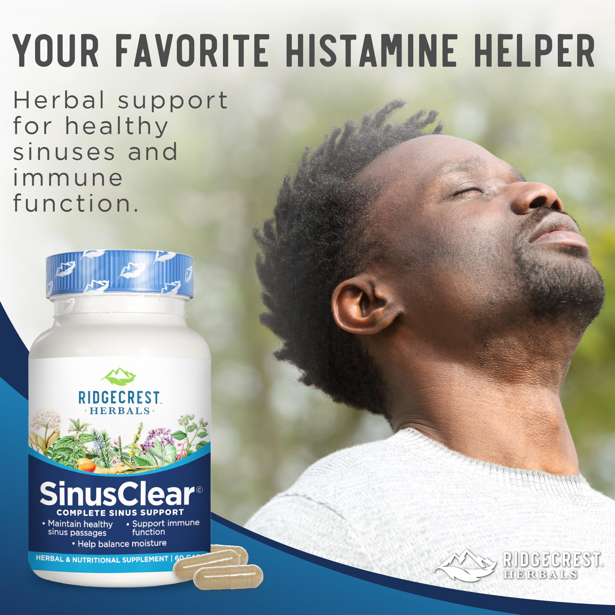 Foto 6 | Suplemento Ridgecrest Herbals Sinusclear 60 Cápsulas Vegetales - Venta Internacional