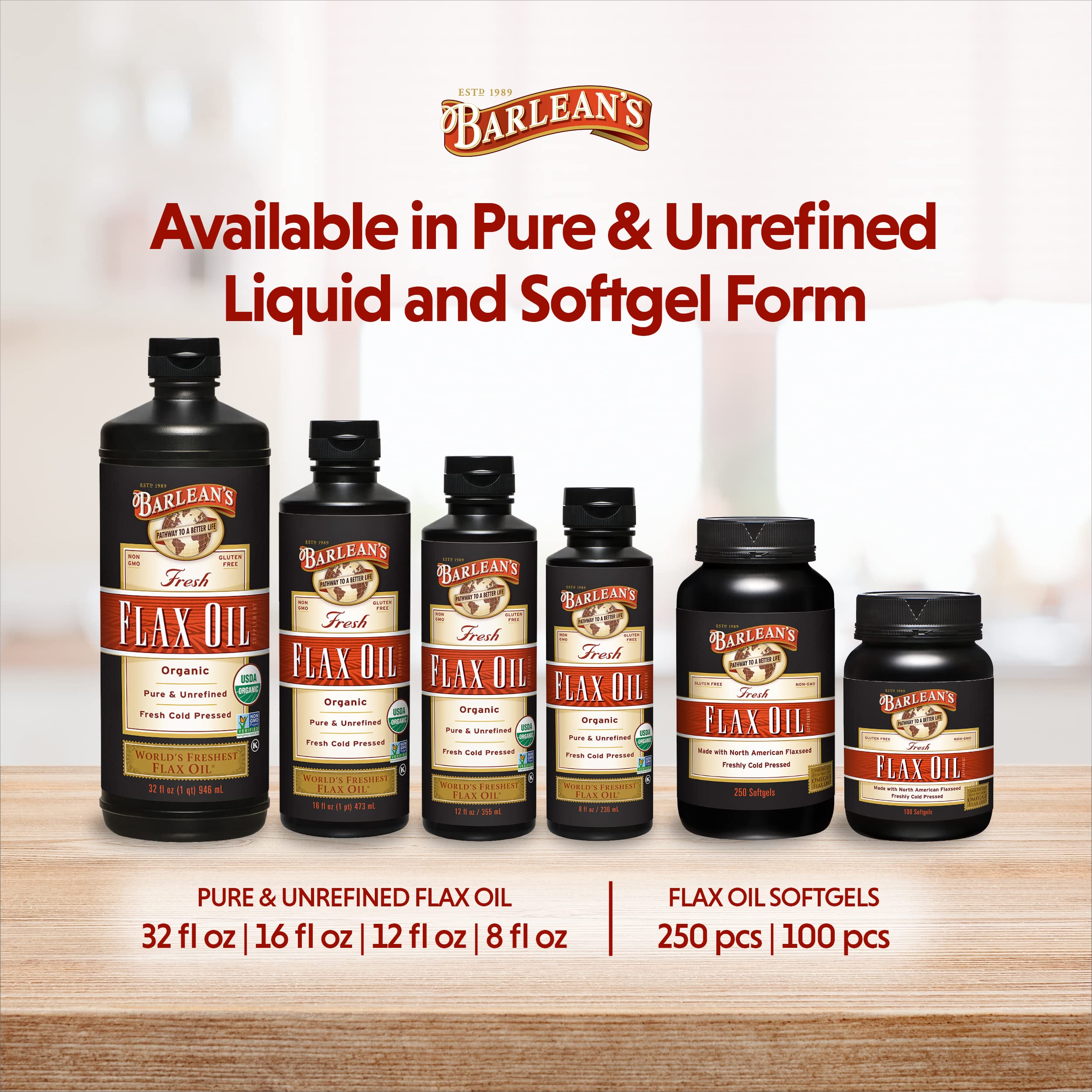 Foto 7 | Suplemento Líquido de Aceite de Linaza Orgánico Barlean's 240 ml - Venta Internacional