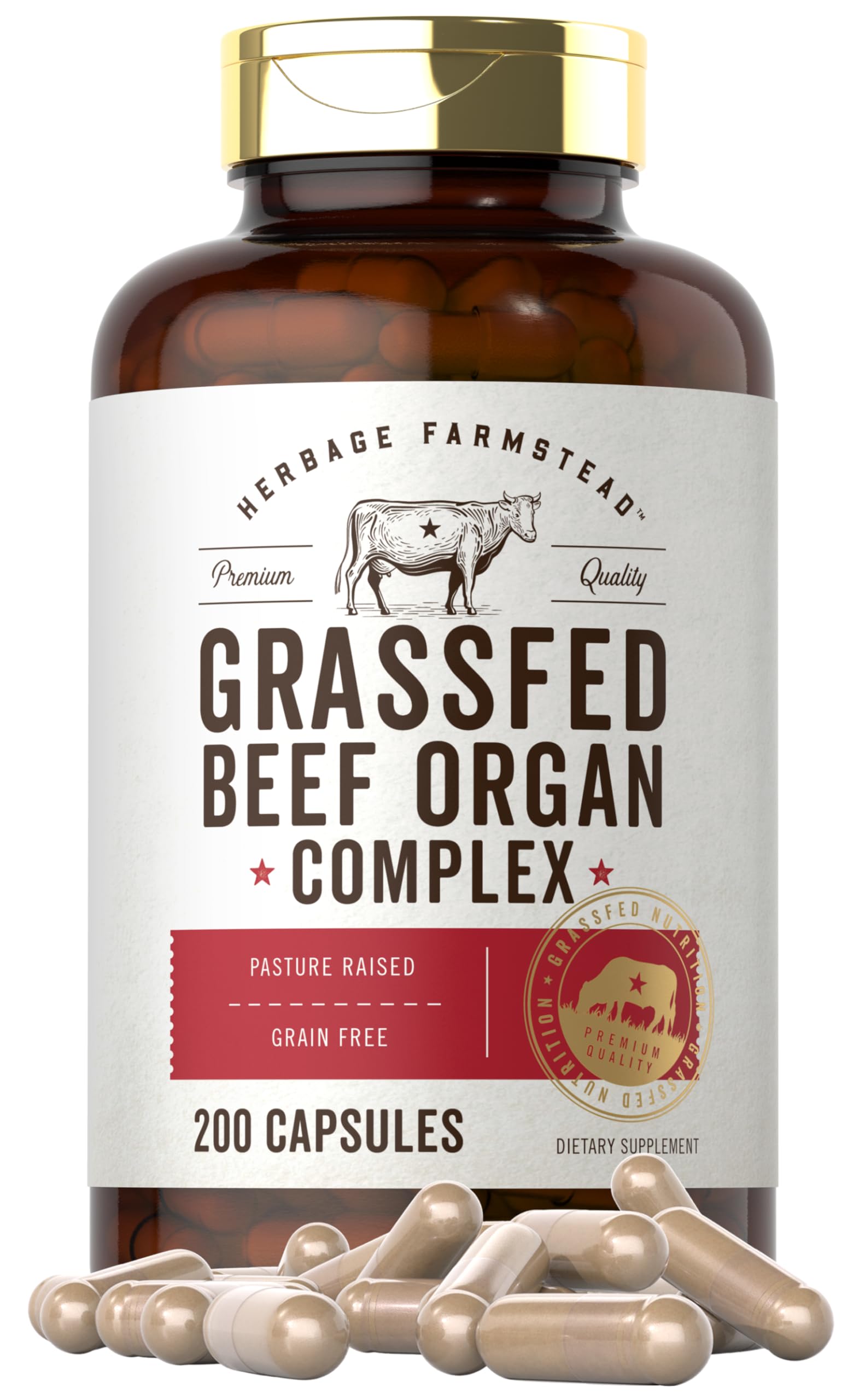 Foto 1 | Suplemento Carlyle Grass Beef Organ Complex 200 Cápsulas - Venta Internacional