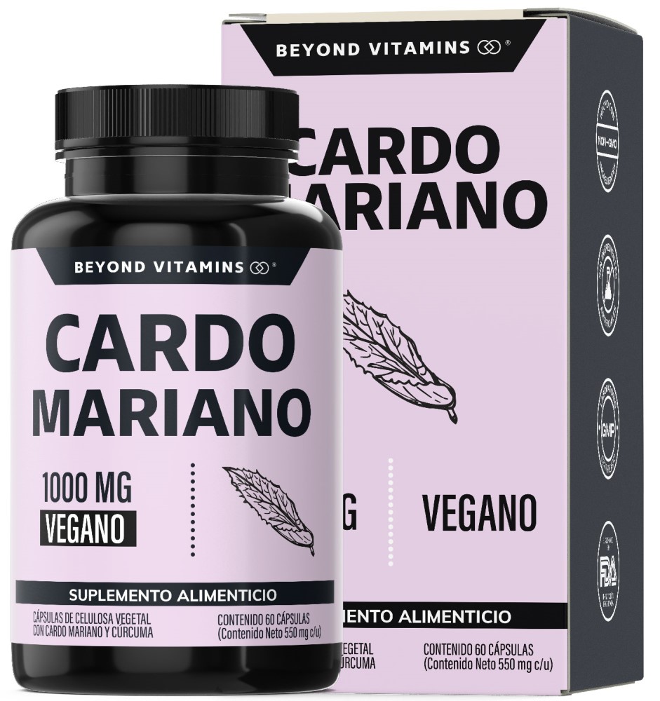 Foto 2 pulgar | Suplemento Alimenticio Beyond Vitamins  Cardo Mariano Con Raíz De Cúrcuma 60 Cápsulas