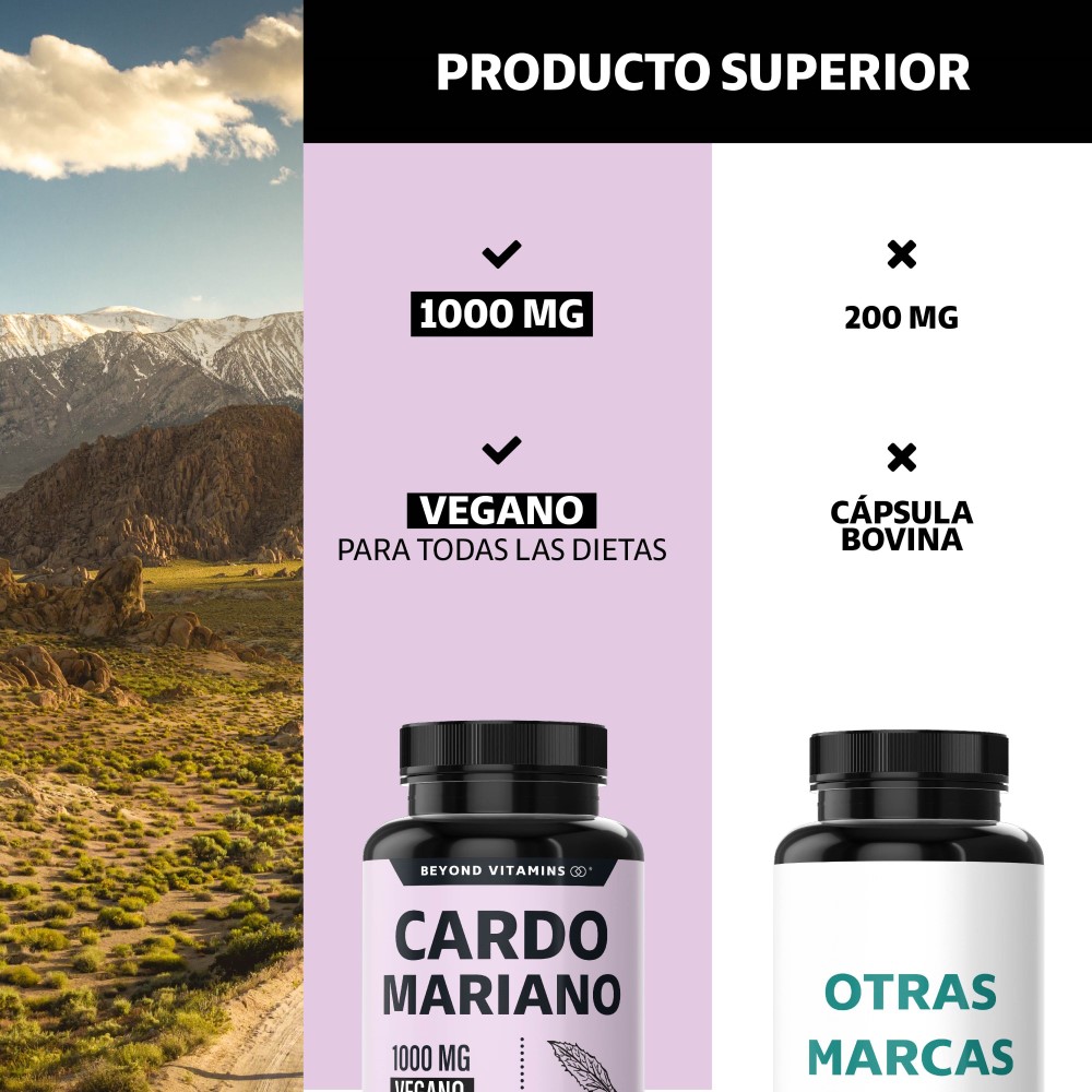 Foto 4 pulgar | Suplemento Alimenticio Beyond Vitamins  Cardo Mariano Con Raíz De Cúrcuma 60 Cápsulas
