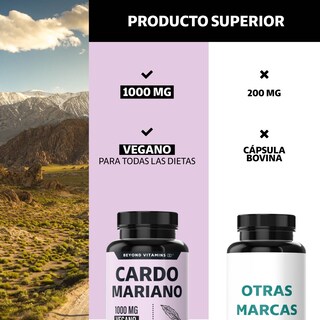 Foto 3 | Suplemento Alimenticio Beyond Vitamins Cardo Mariano Con Raíz De Cúrcuma 60 Cápsulas