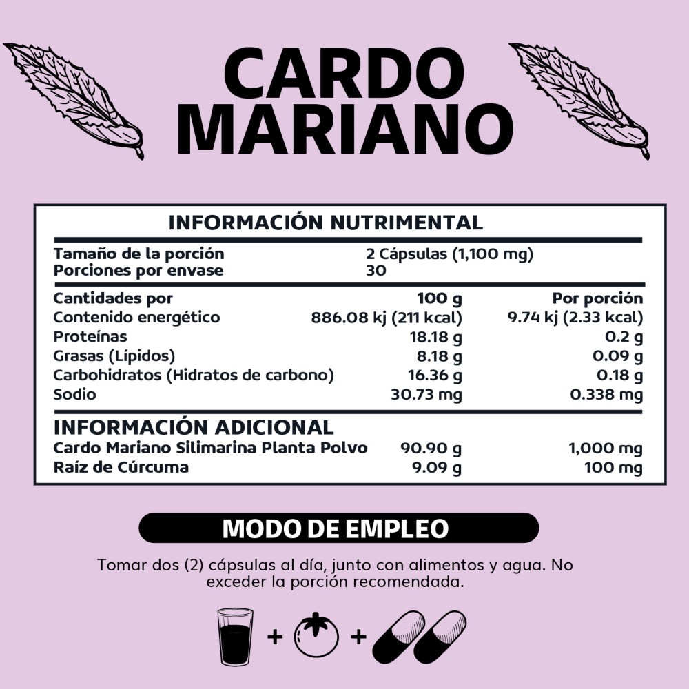 Foto 7 pulgar | Suplemento Alimenticio Beyond Vitamins  Cardo Mariano Con Raíz De Cúrcuma 60 Cápsulas