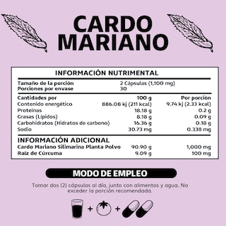 Foto 6 | Suplemento Alimenticio Beyond Vitamins Cardo Mariano Con Raíz De Cúrcuma 60 Cápsulas