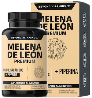Foto 1 | Suplemento Alimenticio Beyond Vitamins Hongo Melena de León Premium con Pimienta Negra 60 Cápsulas