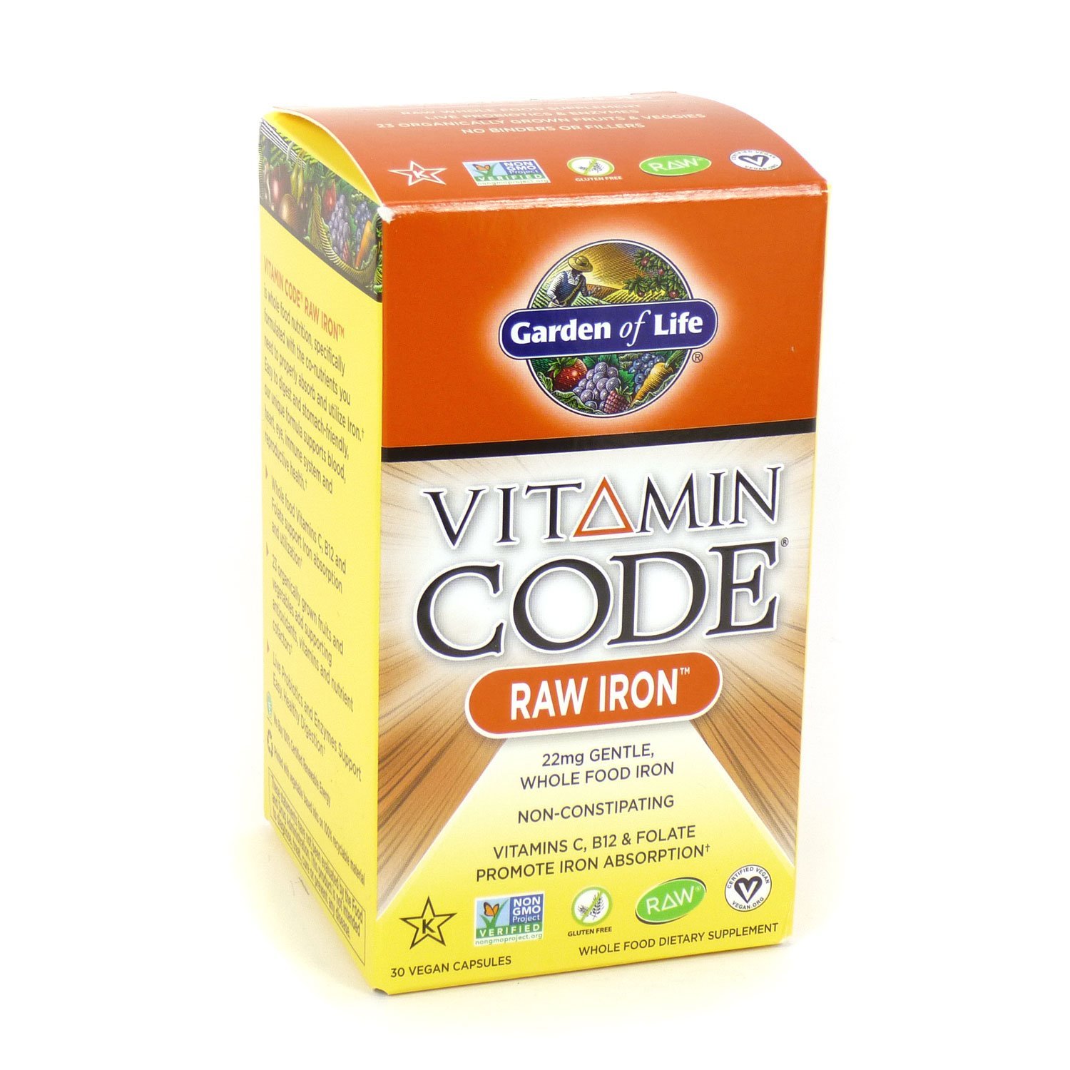 Foto 1 | Suplemento Garden Of Life Vitamin Code De Hierro Crudo, 30 Cápsulas X 2 - Venta Internacional.