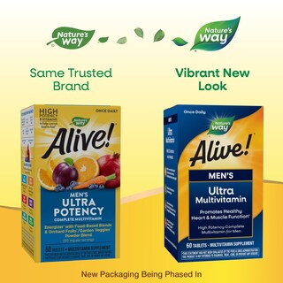 Foto 2 | Multivitamínico Nature's Way Alive! Men's Daily Ultra 60 Comprimidos - Venta Internacional