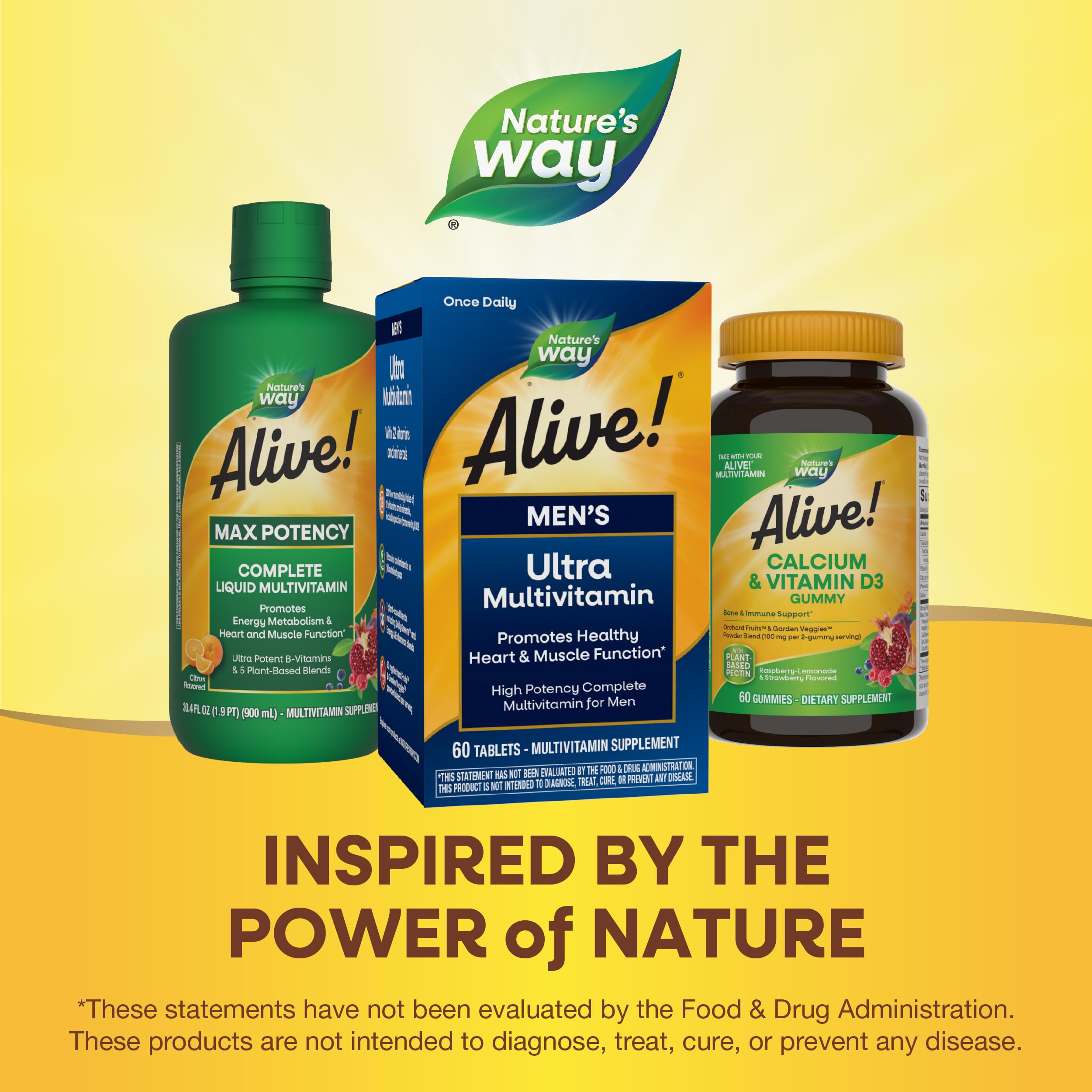 Foto 8 pulgar | Multivitamínico Nature's Way Alive! Men's Daily Ultra 60 Comprimidos - Venta Internacional