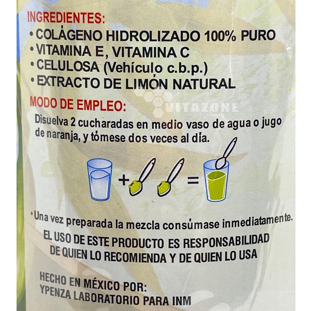 Foto 8 pulgar | Suplemento de Colágeno Hidrolizado Ypenza Sabor Limón en Bote de 1.1kg