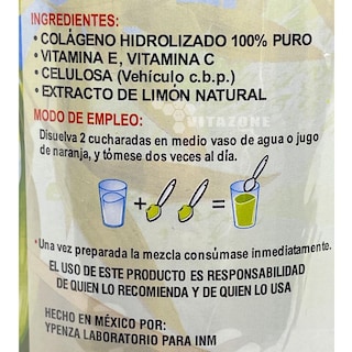 Foto 7 | Suplemento de Colágeno Hidrolizado Ypenza Sabor Limón en Bote de 1.1kg