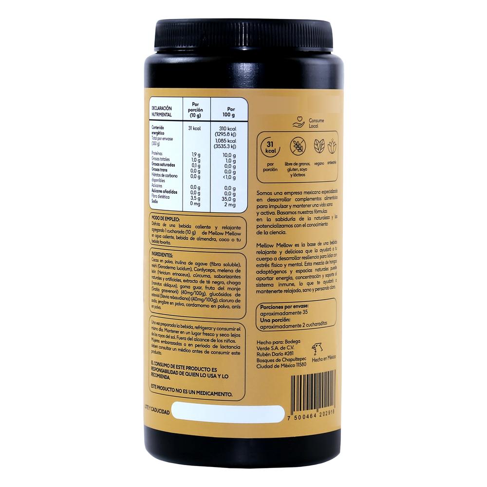 Foto 3 pulgar | Mellow Mellow Antiestrés Hongos Adaptógenos 350 G Quenut