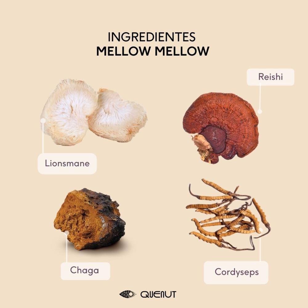 Foto 4 pulgar | Mellow Mellow Antiestrés Hongos Adaptógenos 350 G Quenut