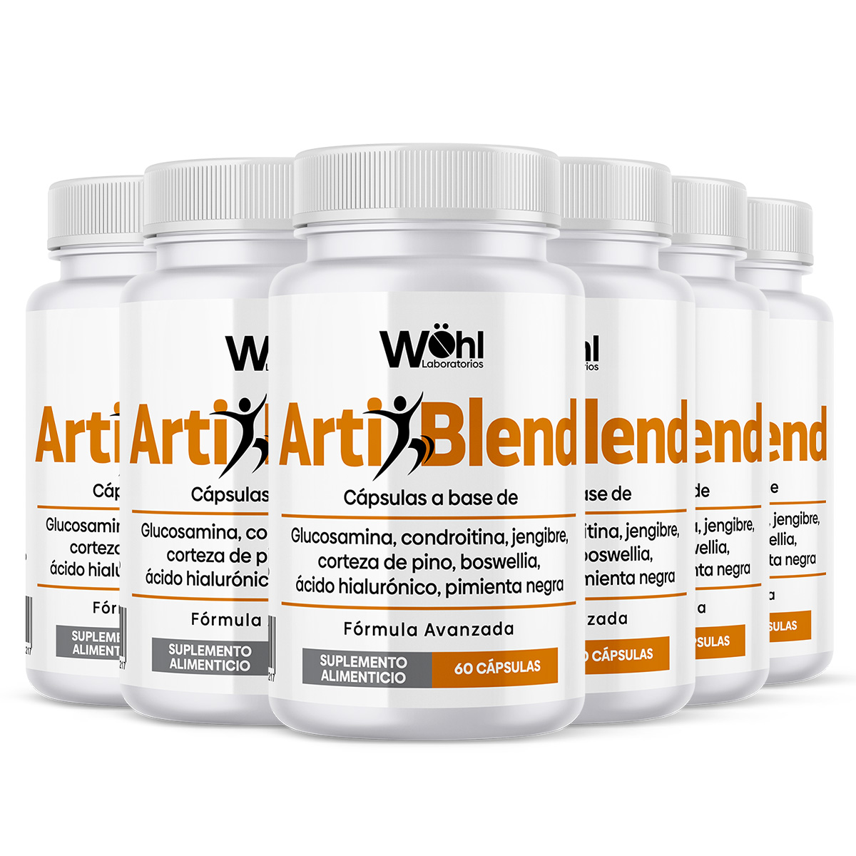 Foto 2 pulgar | Pack 6 Frascos Artiblend Laboratorios Wöhl Formula Premium Para Articulaciones