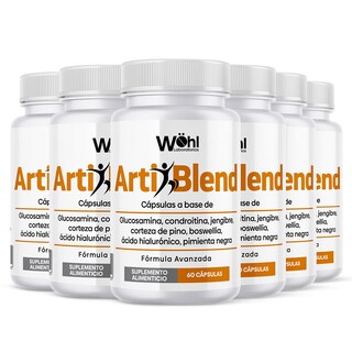 Foto 1 | Pack 6 Frascos Artiblend Laboratorios Wöhl Formula Premium Para Articulaciones