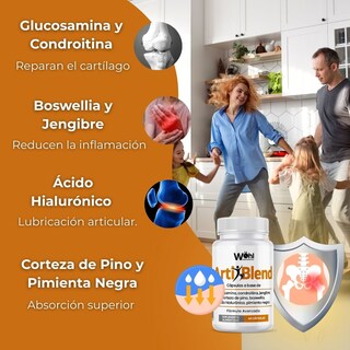 Foto 4 | Pack 6 Frascos Artiblend Laboratorios Wöhl Formula Premium Para Articulaciones