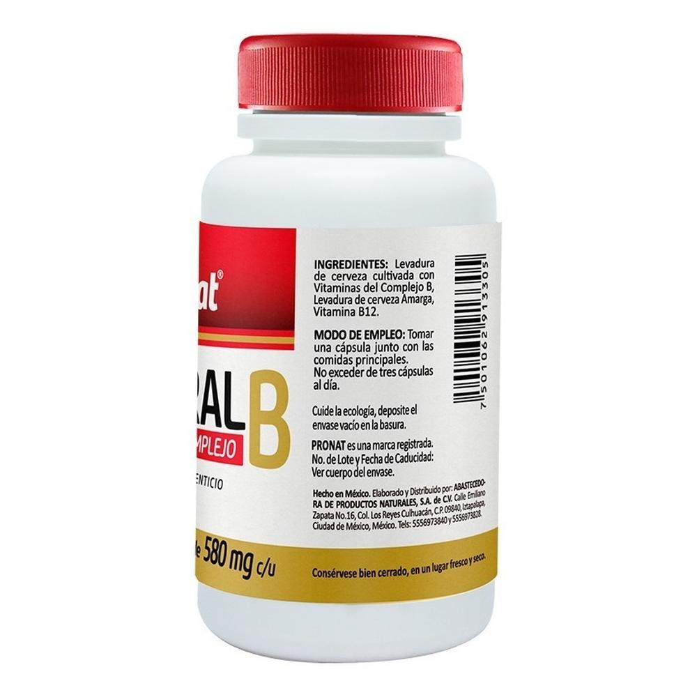 Foto 3 pulgar | Suplemento Vitaminas Natural B Complex 90 Caps - Pronat