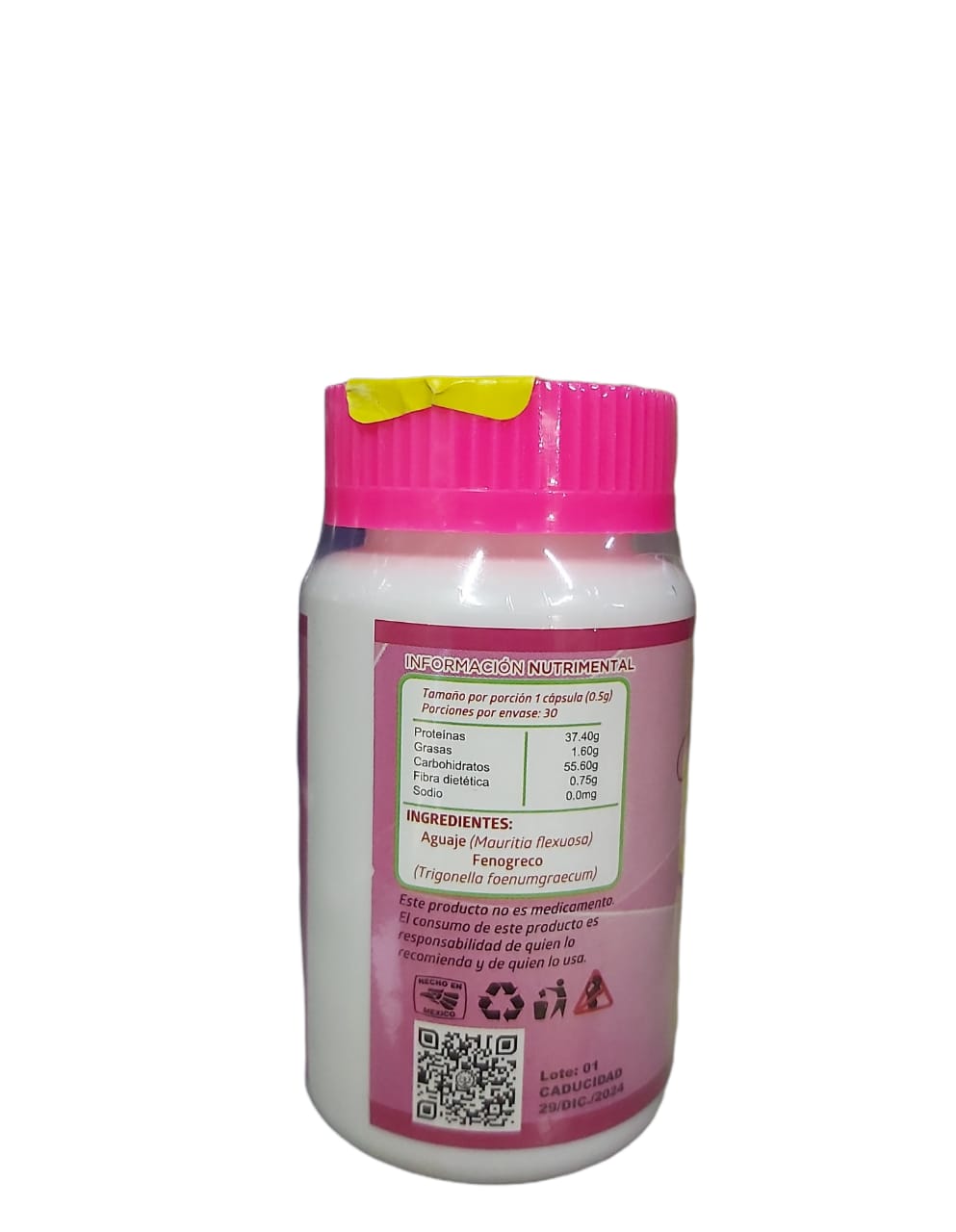 Foto 2 | Capsulas de Aguaje y Fenogreco para Moldear tu Cuerpo - 30 unidades