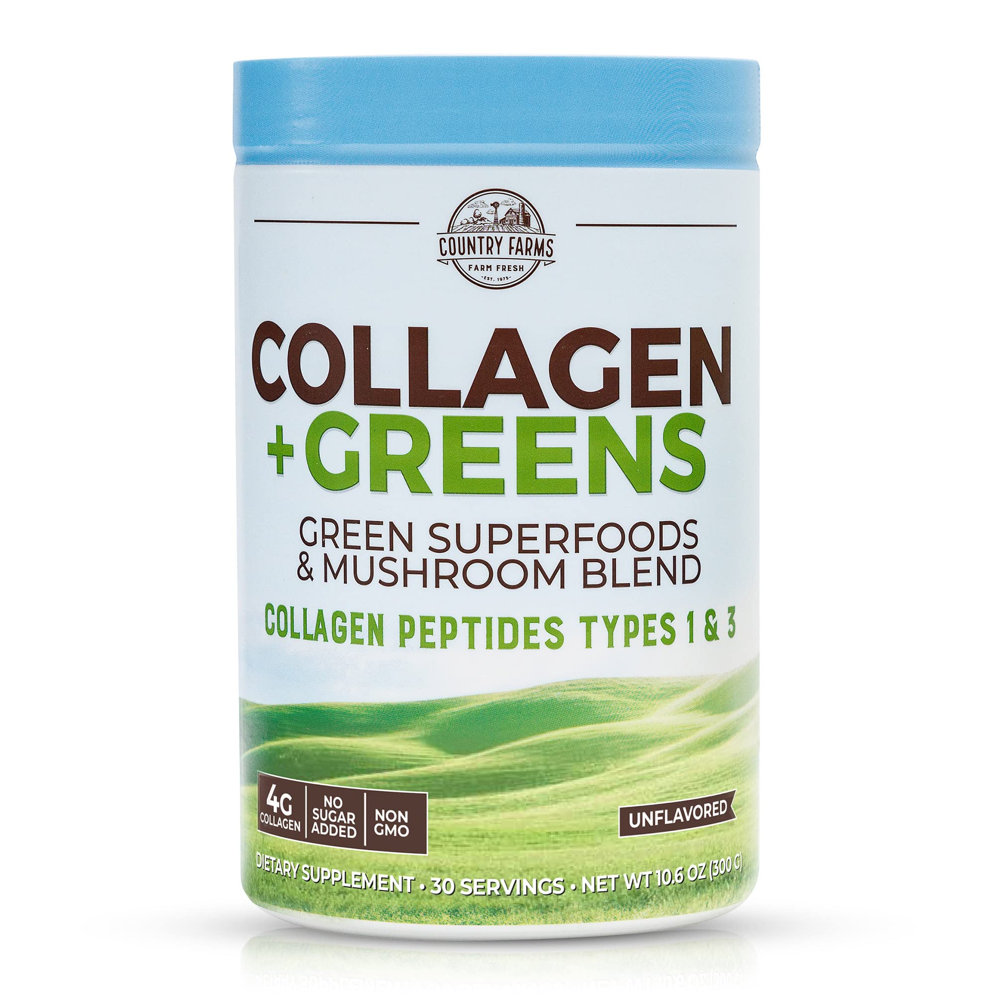 Suplemento de Péptidos de Colágeno en Polvo Country Farms 300 ml - Venta Internacional