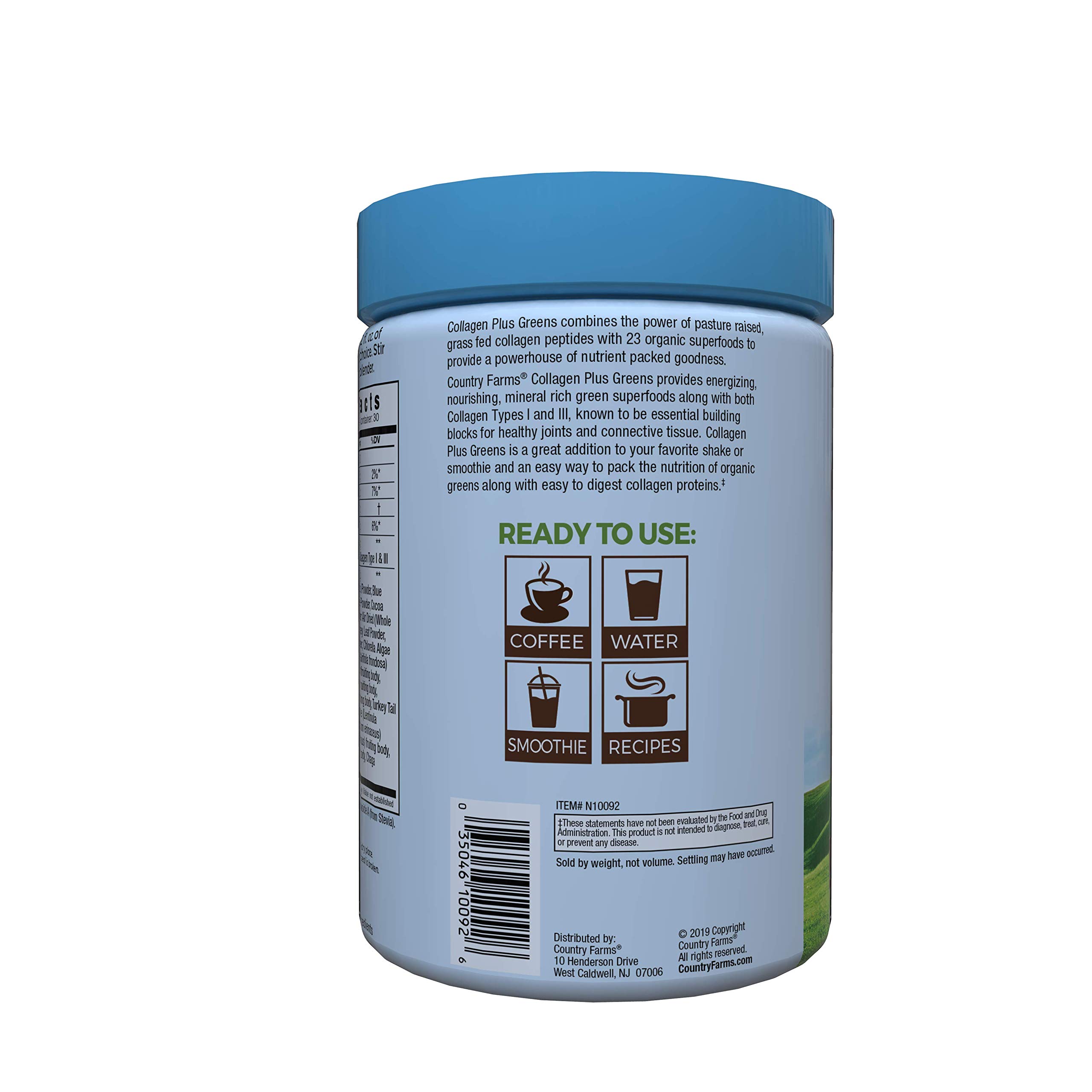 Foto 7 pulgar | Suplemento de Péptidos de Colágeno en Polvo Country Farms 300 ml - Venta Internacional