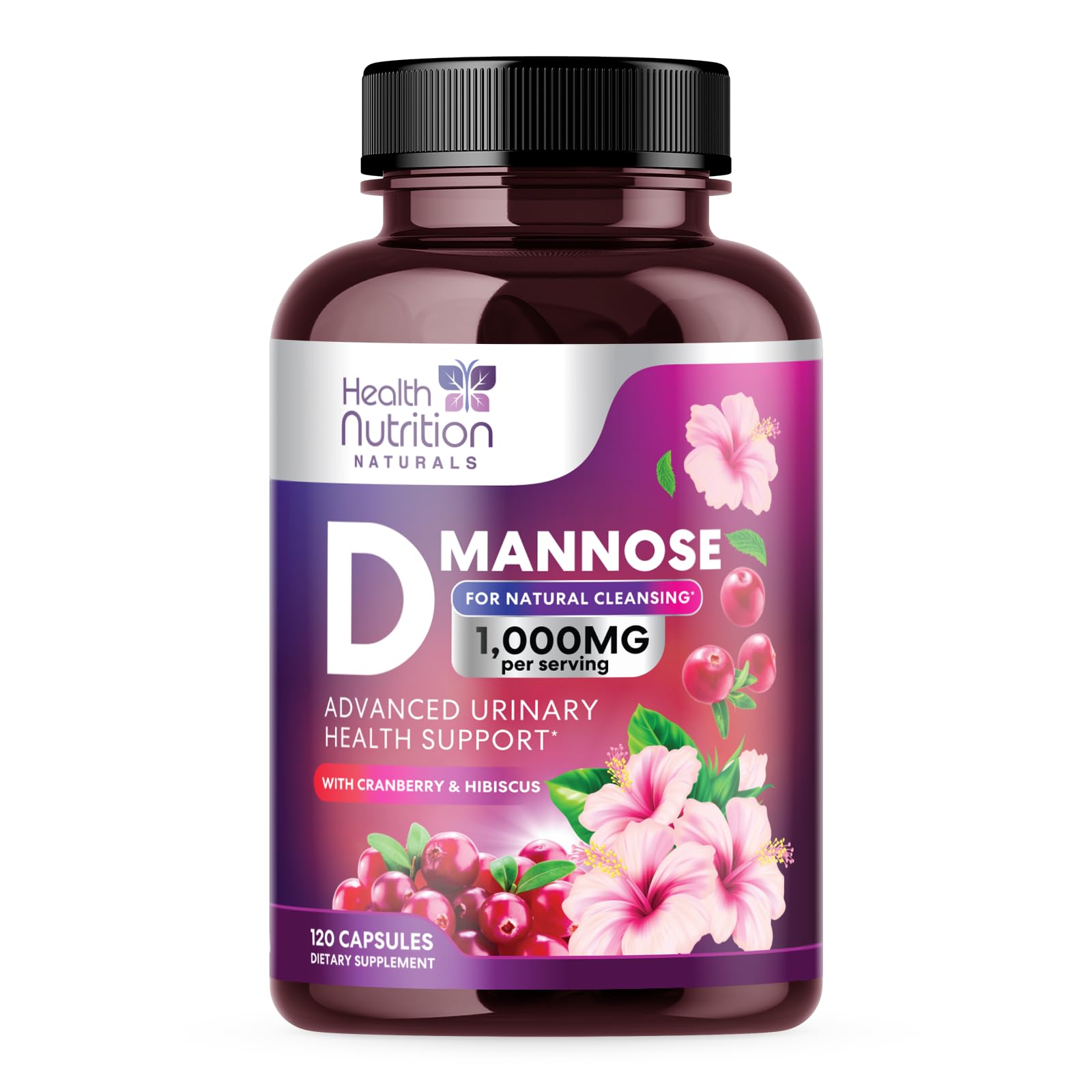 Foto 2 pulgar | Suplemento Health Nutrition Naturals Con D-manosa Y Arándano - Venta Internacional