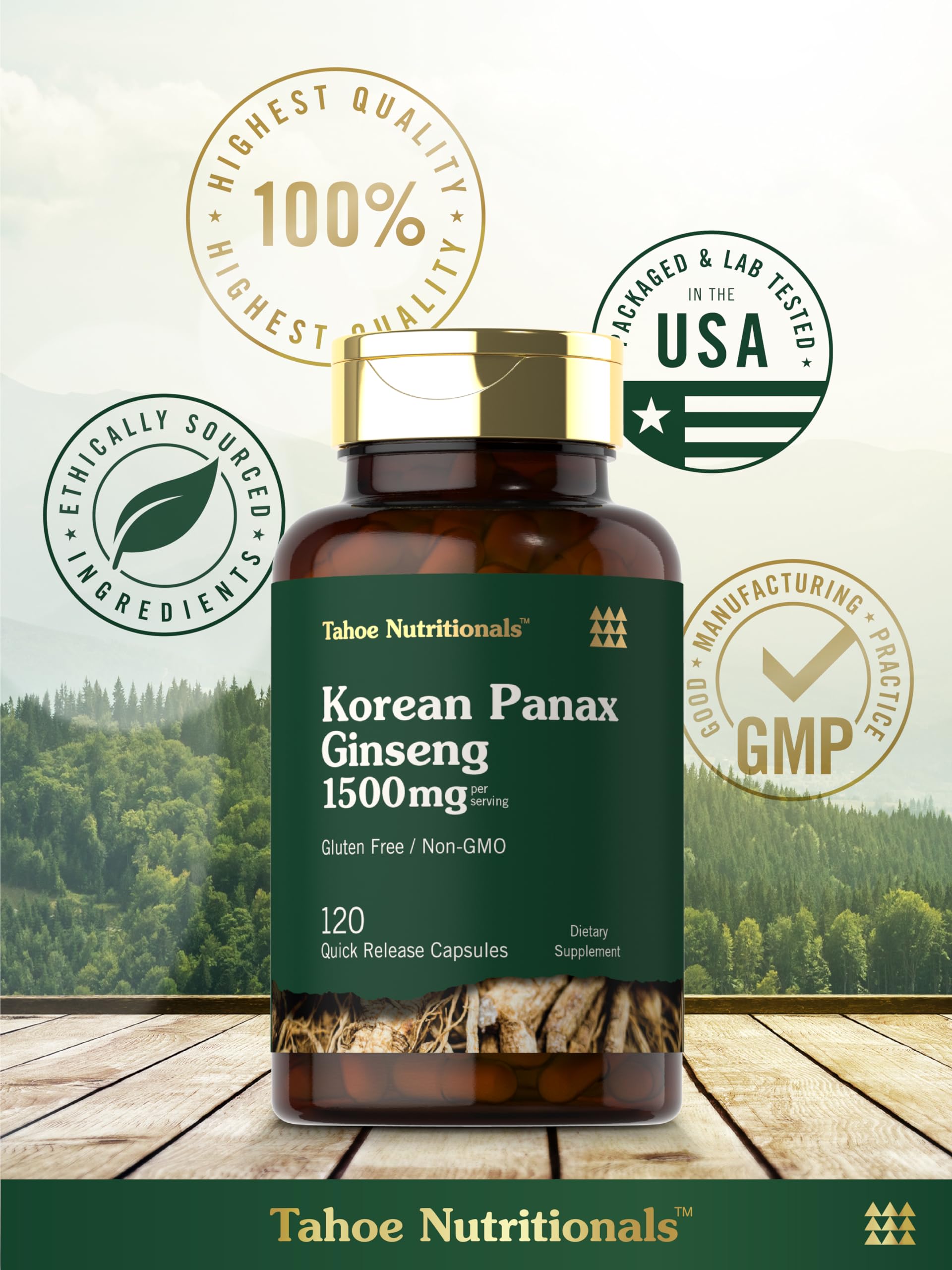 Foto 7 pulgar | Suplemento Carlyle Korean Panax Ginseng 1500 mg 120 Cápsulas - Venta Internacional