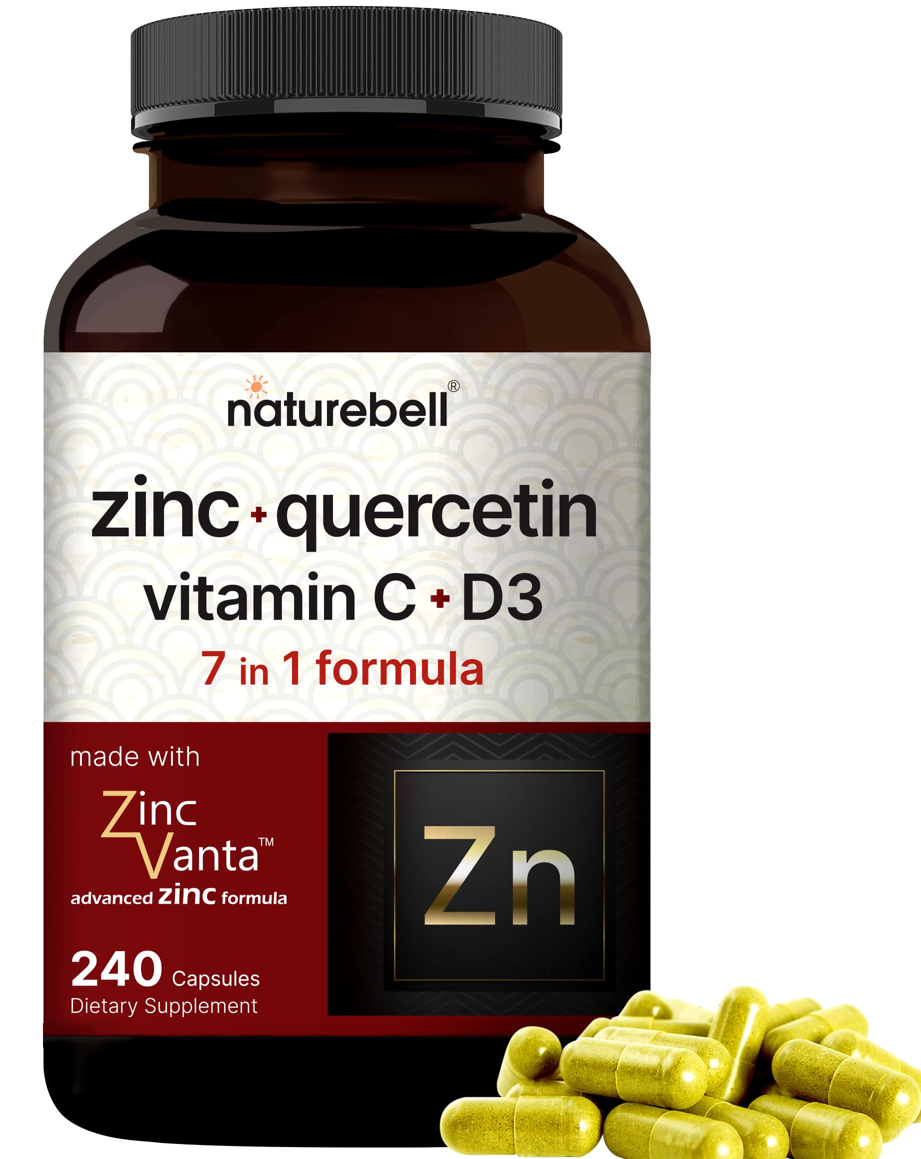 Foto 1 | Suplemento NatureBell Zinc Vanta 240 Cápsulas - Venta Internacional