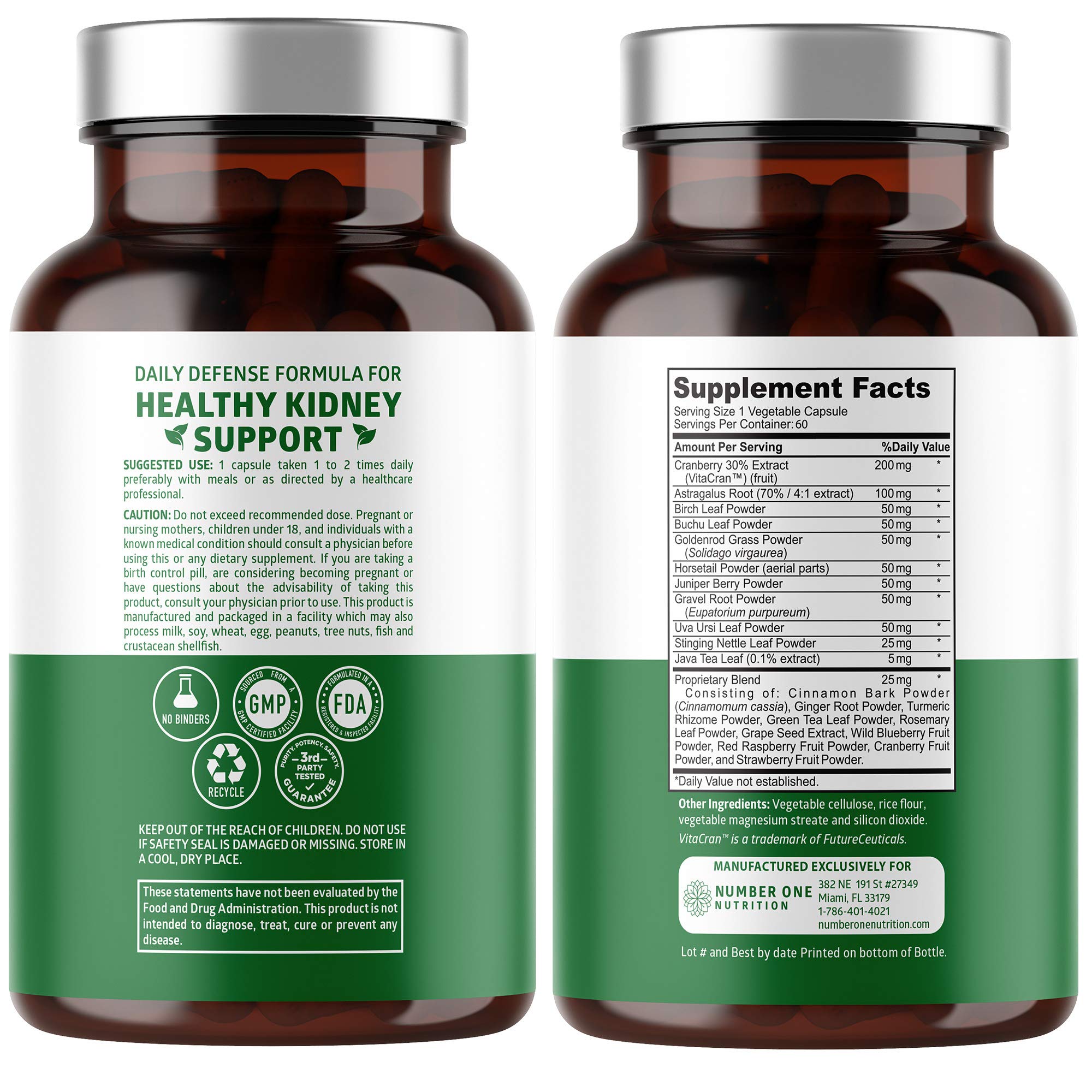 Foto 3 pulgar | Suplemento Number One Nutrition N1n Premium Kidney Cleanse - Venta Internacional