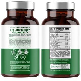 Foto 2 | Suplemento Number One Nutrition N1n Premium Kidney Cleanse - Venta Internacional